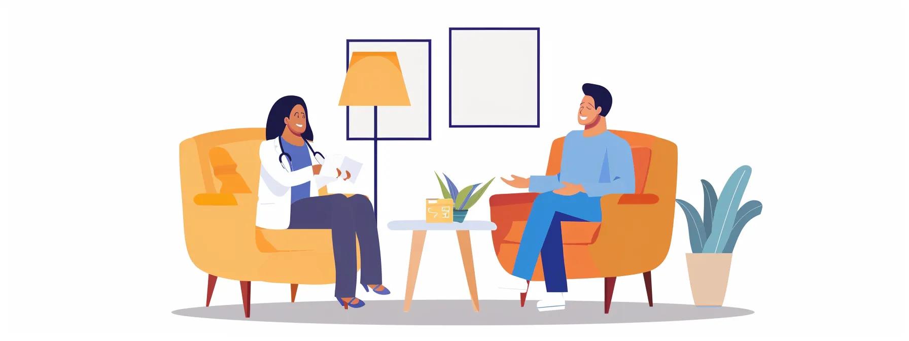 Specialized doctor discussing effective sleep disorder management with a patient.